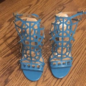 COPY - Sergio Rossi turquoise sandals